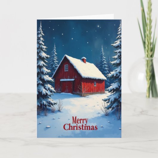 Carte de Noël de la Cabane Rouge (Devant)
