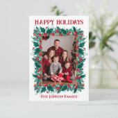 Carte de Noël de la chemise de la frontière (Debout devant)