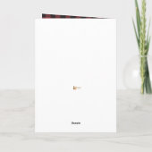 Carte de Noël de la coiffeuse du client (Dos)