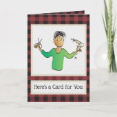 Carte de Noël de la coiffeuse du client (Devant)