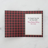 Carte de Noël de la coiffeuse du client (Intérieur)