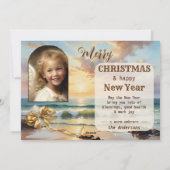 Carte de Noël de la collection de photos du phare  (Dos)