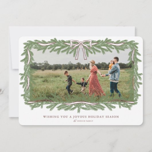 Carte de Noël de la couronne (Devant)