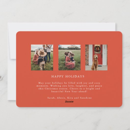 Carte de Noël de la couronne (Dos)