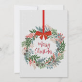 Carte de Noël de la couronne botanique (Devant)