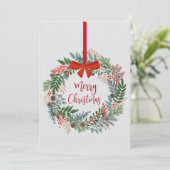 Carte de Noël de la couronne botanique (Debout devant)