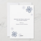 Carte de Noël de la couronne d'aquarelle (Dos)