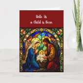 Carte de Noël de la crèche (Devant)