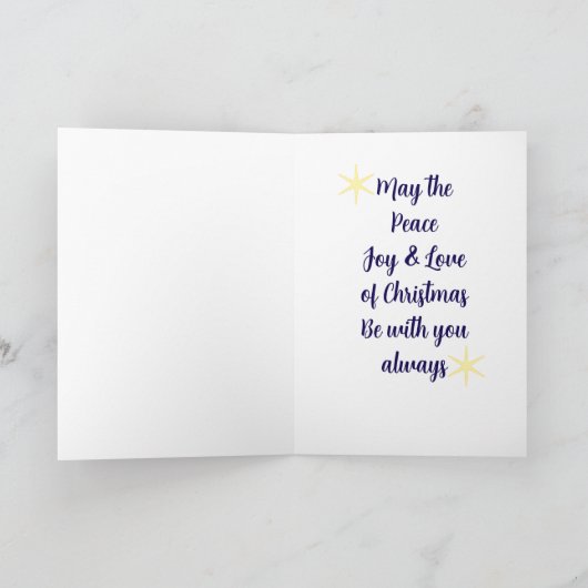 Carte de Noël de la crèche (Intérieur)