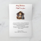 Carte de Noël de la crèche (Intérieur)