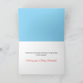 Carte de Noël de la Dame de Neige (Intérieur)