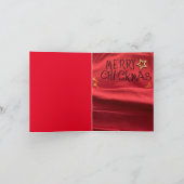 Carte de Noël de la Dame Poulet Fou Joyeux POULEma (Intérieur)