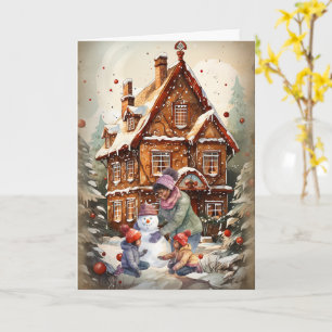 Carte de Noël de la famille africaine