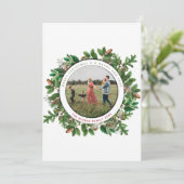 Carte de Noël de la famille de couronnes Acorn (Debout devant)