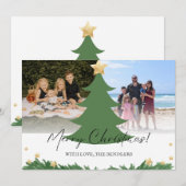 Carte de Noël de la famille de Noël (Devant / Derrière)