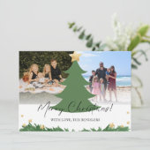 Carte de Noël de la famille de Noël (Debout devant)