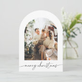 Carte de Noël de la famille de photos à script mod (Debout devant)