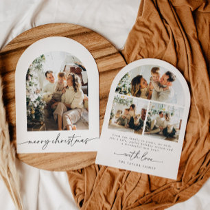 Carte de Noël de la famille de photos à script mod