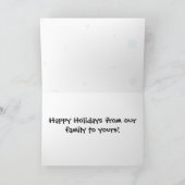 Carte de Noël de la famille des amoureux de chien (Intérieur)