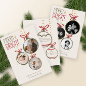 Carte de Noël de la famille des photos 2025