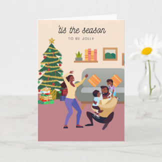 Carte de Noël de la famille noire 006