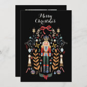 Carte de Noël de la famille Nutcracker (Devant / Derrière)