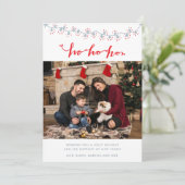 Carte de Noël de la famille père Noël (Debout devant)