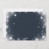 Carte de Noël de la famille Snowflake (Dos)