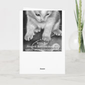 Carte de Noël de la fée du houx (Dos)