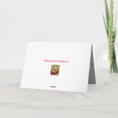 Carte de Noël de la ferme neigeuse paisible (Dos)