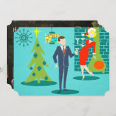 Carte de Noël de la fête (Devant / Derrière)