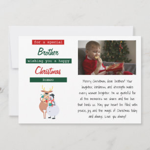 Carte de Noël de la Fête de Fraternité