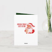 Carte de Noël de la Fête de la Humidité (Dos)