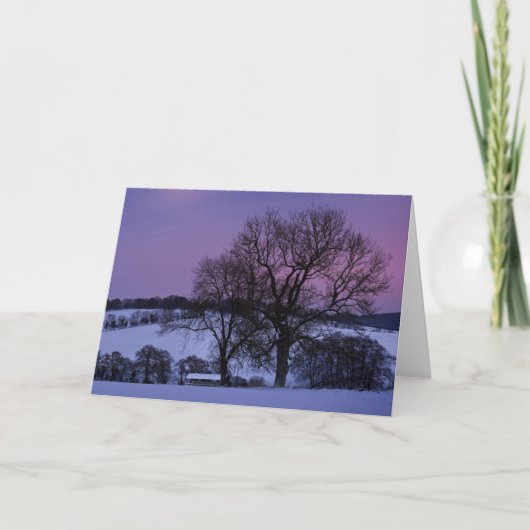 carte de noël de la fête des neiges (Devant)