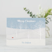 Carte de Noël de la forêt enchantée (Debout devant)