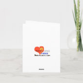 Carte de Noël de la Gendarmerie canadienne du chev (Dos)