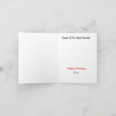 Carte de Noël de la Gendarmerie royale du Canada (Intérieur)