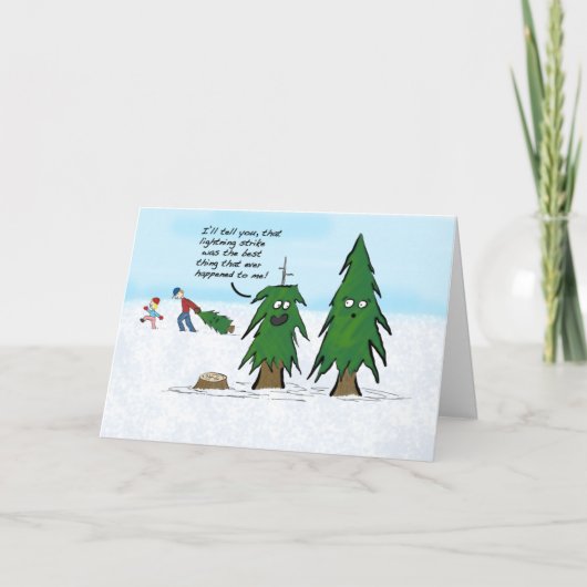 Carte de Noël de la grève de l'éclairage (Devant)