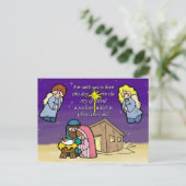 Carte de Noël de la jolie crèche (Debout devant)