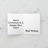 Carte de Noël de la maison de pain d'épice (Intérieur)