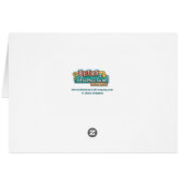 Carte de Noël de la maison moderne du milieu du si (Dos Horizontal)