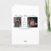 Carte de Noël de la marmotte (Dos)