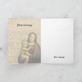 Carte de Noël de la mère et de l'enfant (Intérieur)