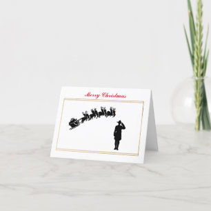 Carte de Noël de la Montagne canadienne et de Père