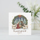 Carte de Noël de la Nativité (Debout devant)