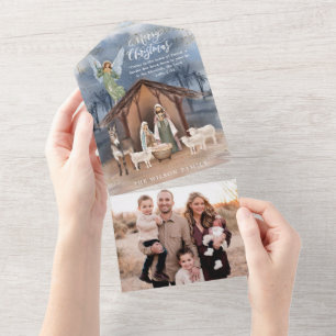Carte de Noël de la Nativité