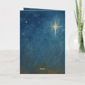 Carte de Noël de la Nativité (Dos)