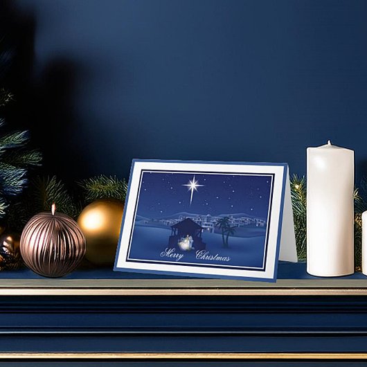 Carte de Noël de la Nativité
