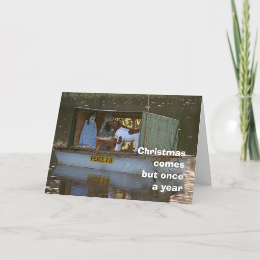 Carte de Noël de la Nativité (Devant)