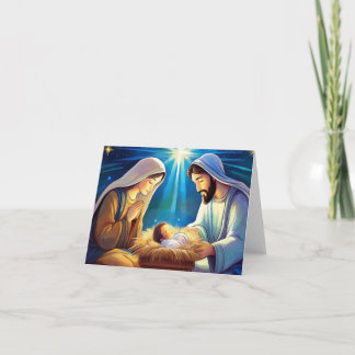 Carte de Noël de la Nativité